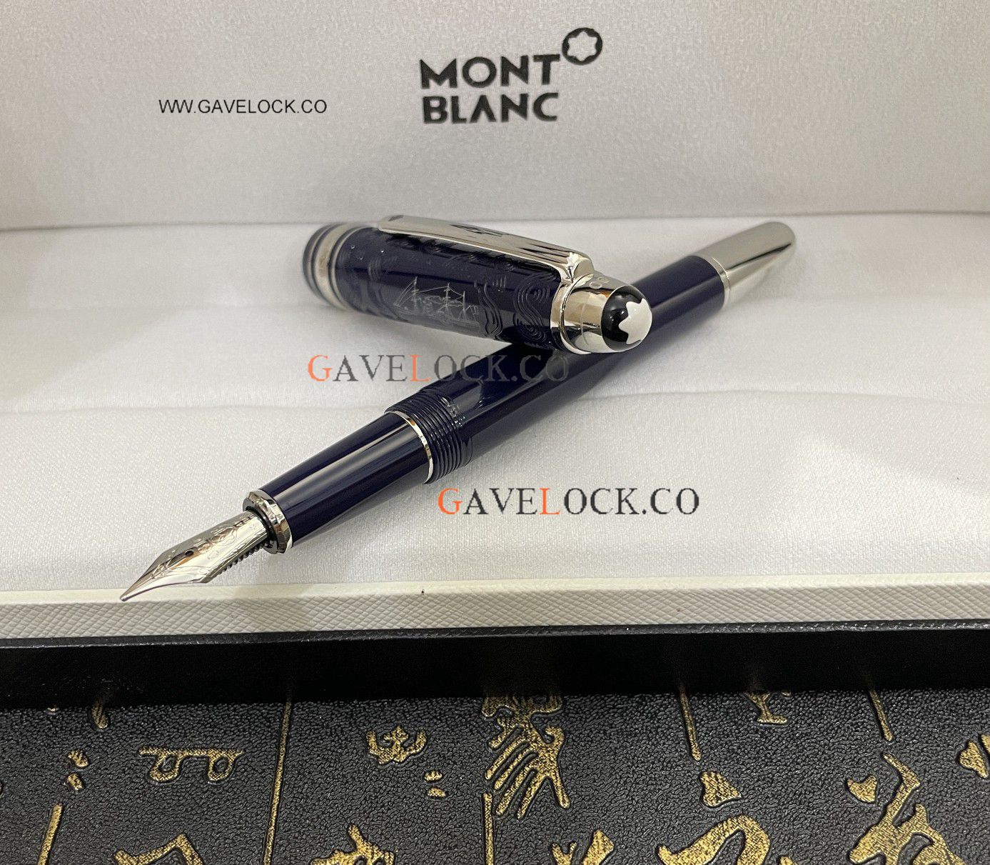 AAA Copy Mont Blanc Meisterstuck 80 Days Classique 145 Blue Fountain Pen